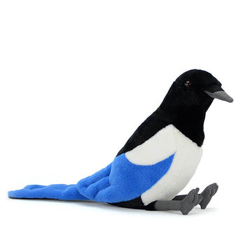 Realistic Eurasian Magpie Stuffed Animal Plush Toy